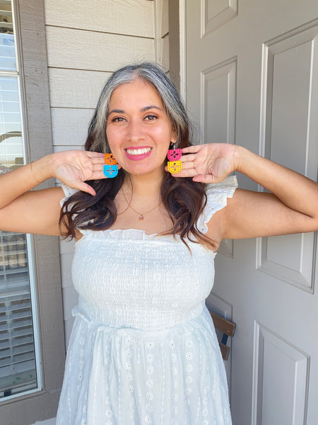 Fiesta Papel Picado Dangle Earrings