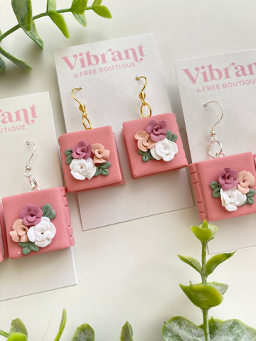 Flora & Fiction Book Earring