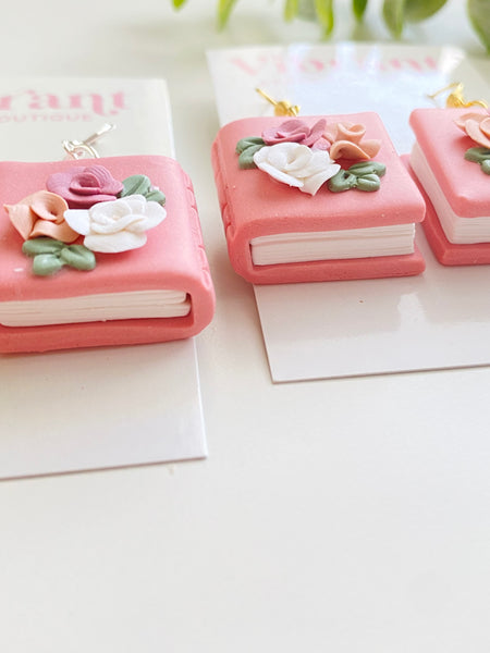Flora & Fiction Book Earring