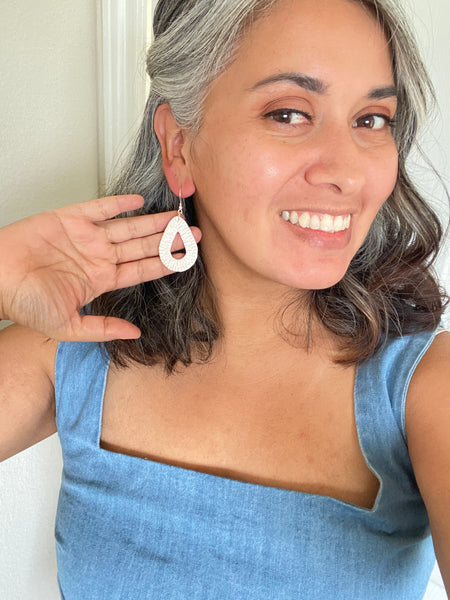 Rattan Clay Earrings