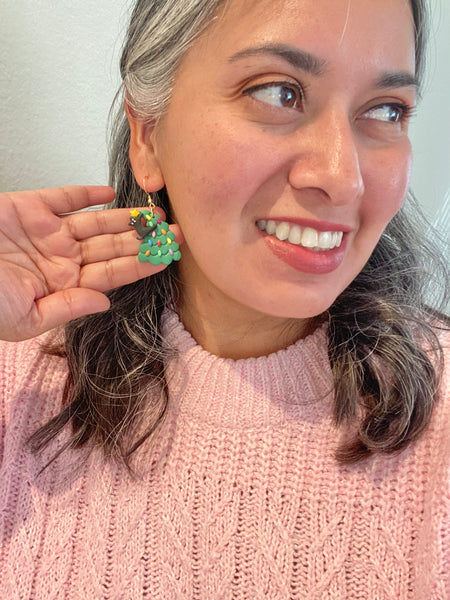 Christmas Cat on the Christmas Tree