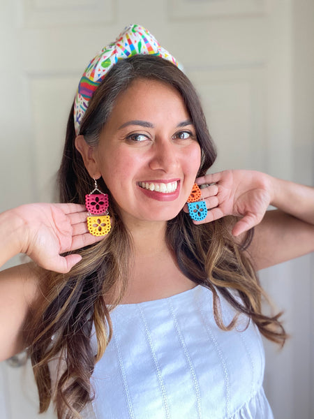 Fiesta Papel Picado Dangle Earrings